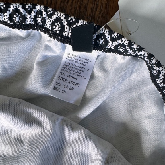 Wide band bathing suit bottom (black/white) - Picture 6 of 7